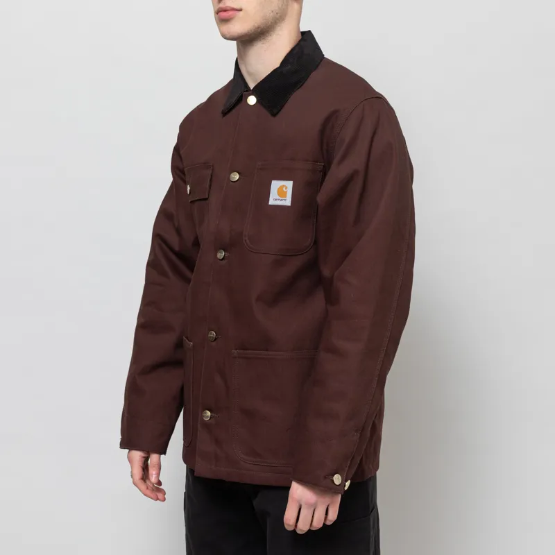 Carhartt WIP Michigan Coat Tobacco Black Rigid-1
