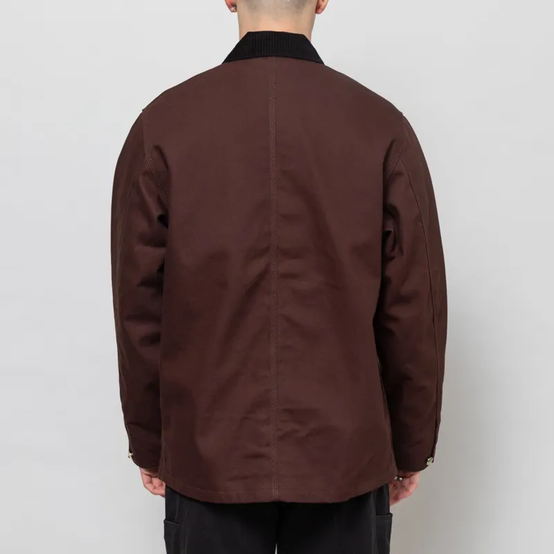 Carhartt WIP Michigan Coat Tobacco Black Rigid-3