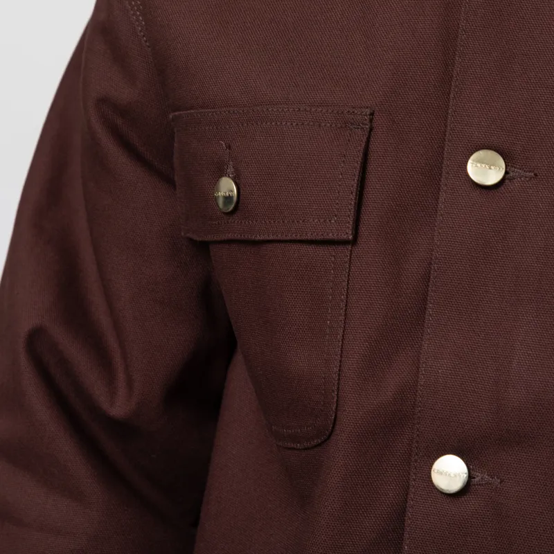 Carhartt WIP Michigan Coat Tobacco Black Rigid-9