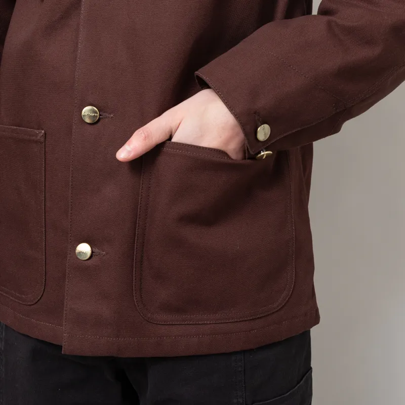 Carhartt WIP Michigan Coat Tobacco Black Rigid-11