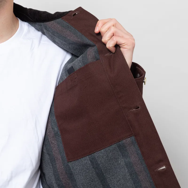 Carhartt WIP Michigan Coat Tobacco Black Rigid-7