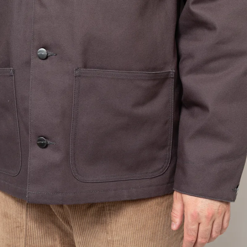 Carhartt WIP Michigan Coat Graphite Black Rigid-11