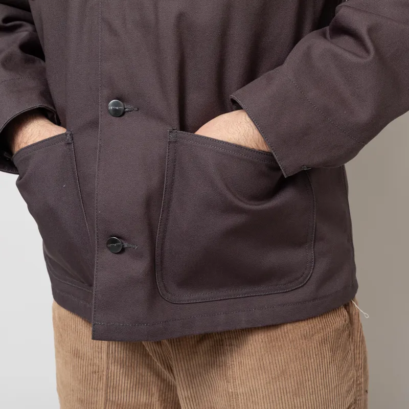 Carhartt WIP Michigan Coat Graphite Black Rigid-10