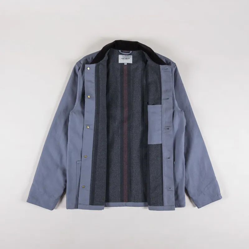 Carhartt WIP Michigan Coat Dove Grey Black-1