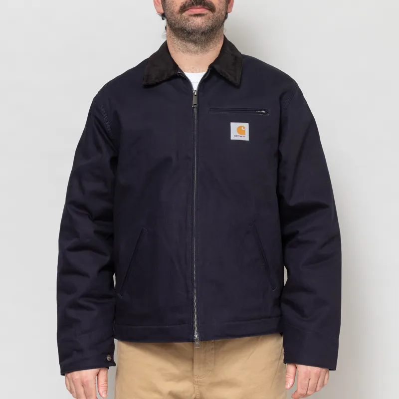 Carhartt WIP Detroit Jacket Dark Navy Black Rigid