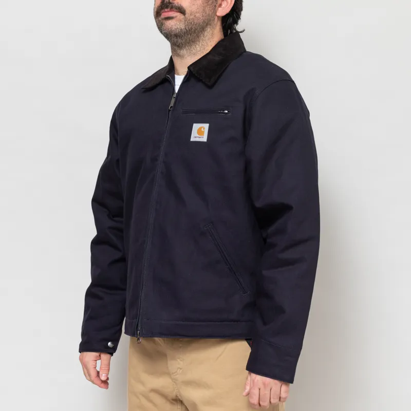 Carhartt WIP Detroit Jacket Dark Navy Black Rigid-1
