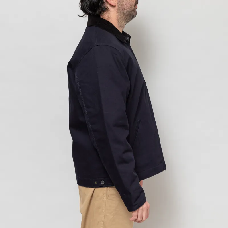 Carhartt WIP Detroit Jacket Dark Navy Black Rigid-4