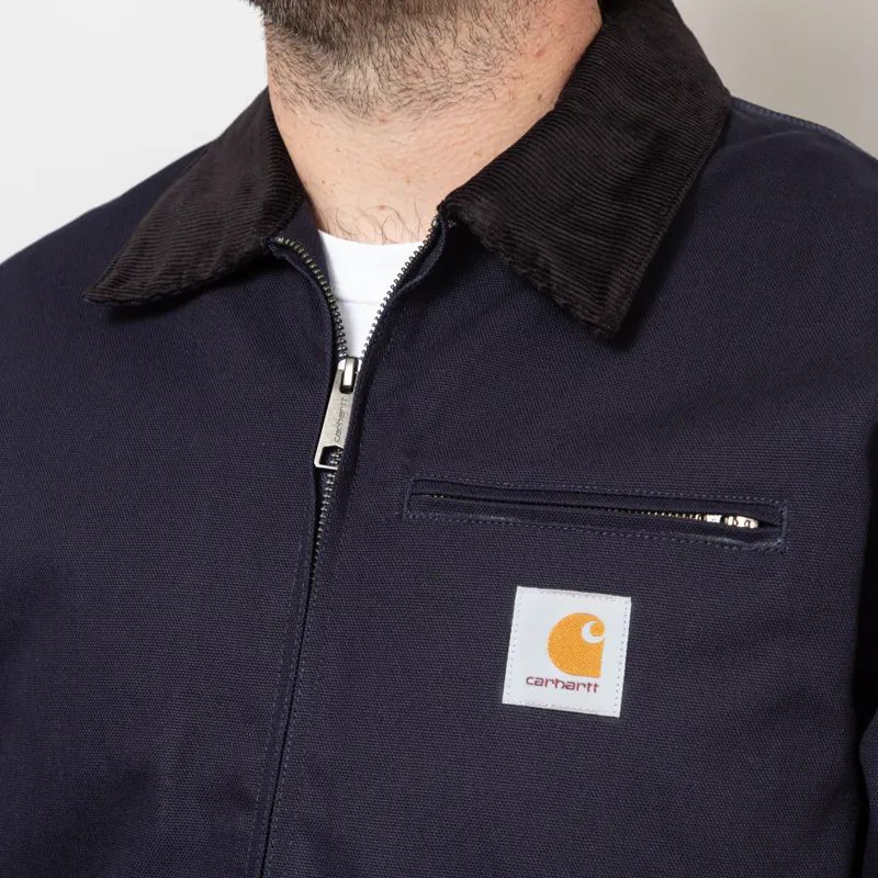 Carhartt WIP Detroit Jacket Dark Navy Black Rigid-5