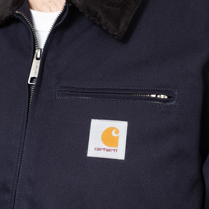 Carhartt WIP Detroit Jacket Dark Navy Black Rigid-6
