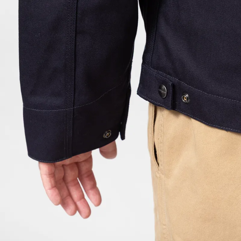 Carhartt WIP Detroit Jacket Dark Navy Black Rigid-11