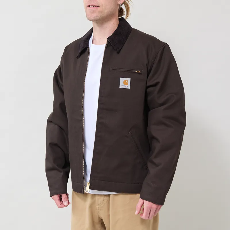Carhartt WIP Detroit Jacket Tobacco Black Rigid-1