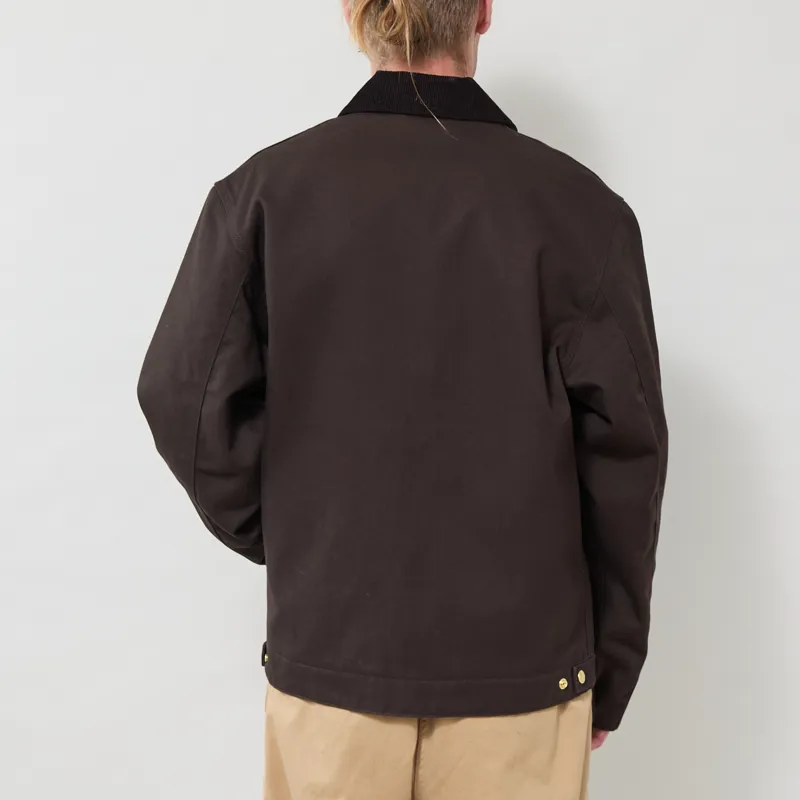 Carhartt WIP Detroit Jacket Tobacco Black Rigid-2