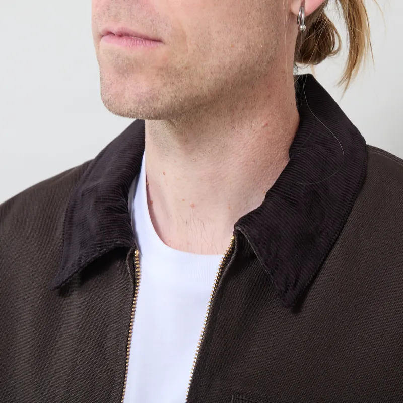 Carhartt WIP Detroit Jacket Tobacco Black Rigid-3
