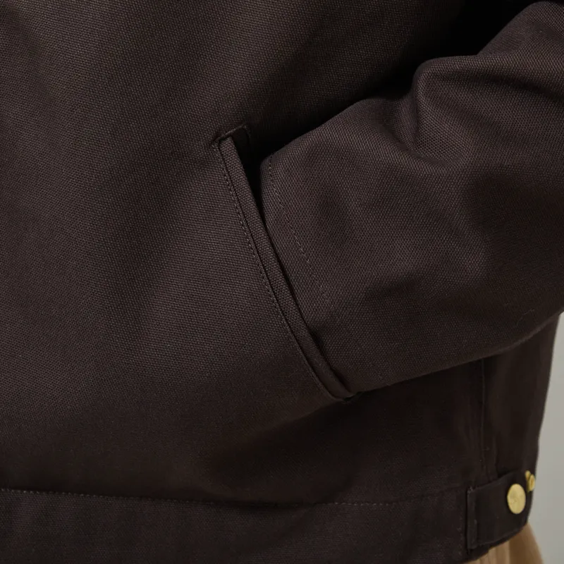 Carhartt WIP Detroit Jacket Tobacco Black Rigid-11