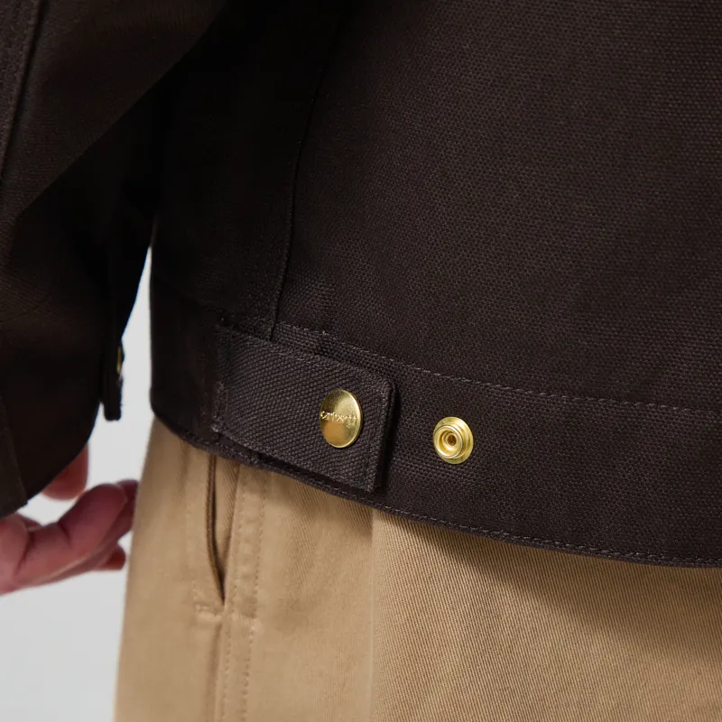 Carhartt WIP Detroit Jacket Tobacco Black Rigid-9