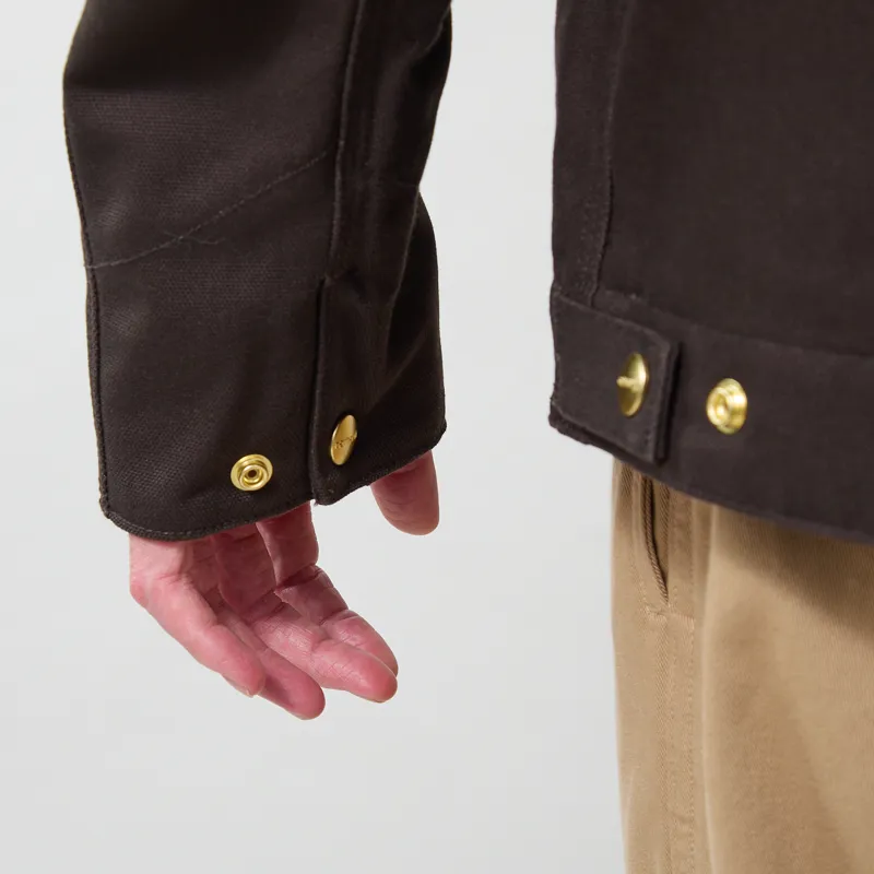 Carhartt WIP Detroit Jacket Tobacco Black Rigid-8