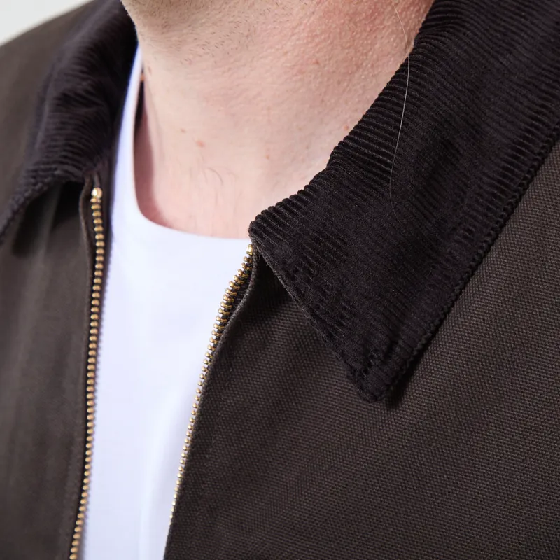 Carhartt WIP Detroit Jacket Tobacco Black Rigid-4