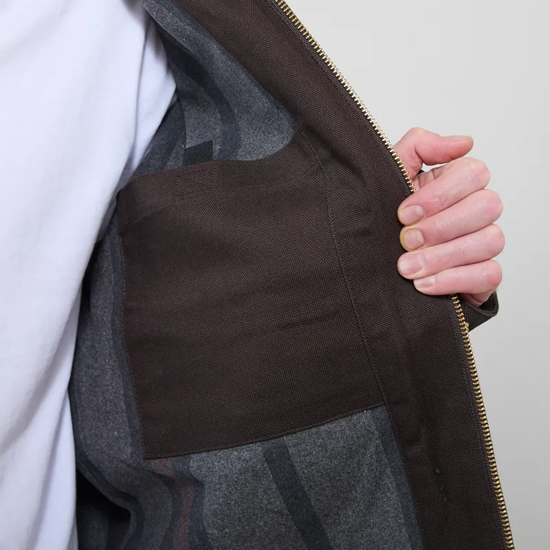 Carhartt WIP Detroit Jacket Tobacco Black Rigid-5