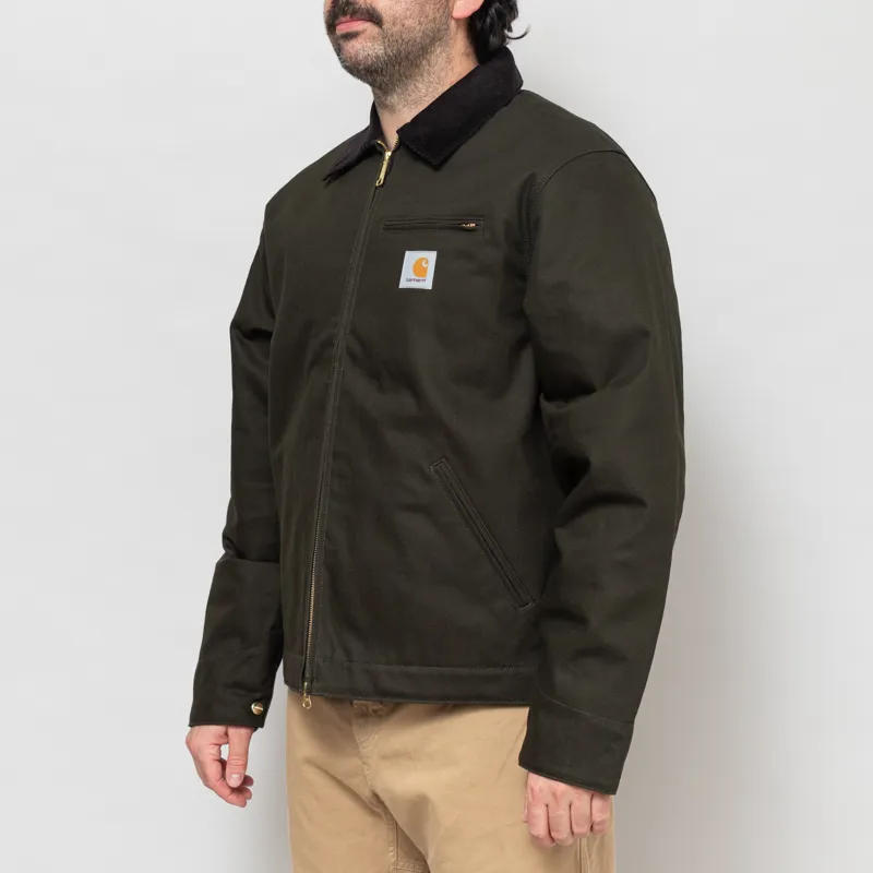 Carhartt WIP Detroit Jacket Olive Black Rigid-1