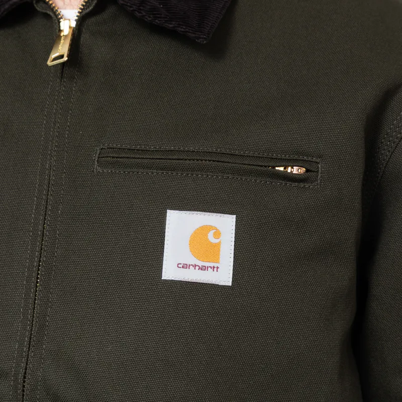 Carhartt WIP Detroit Jacket Olive Black Rigid-5