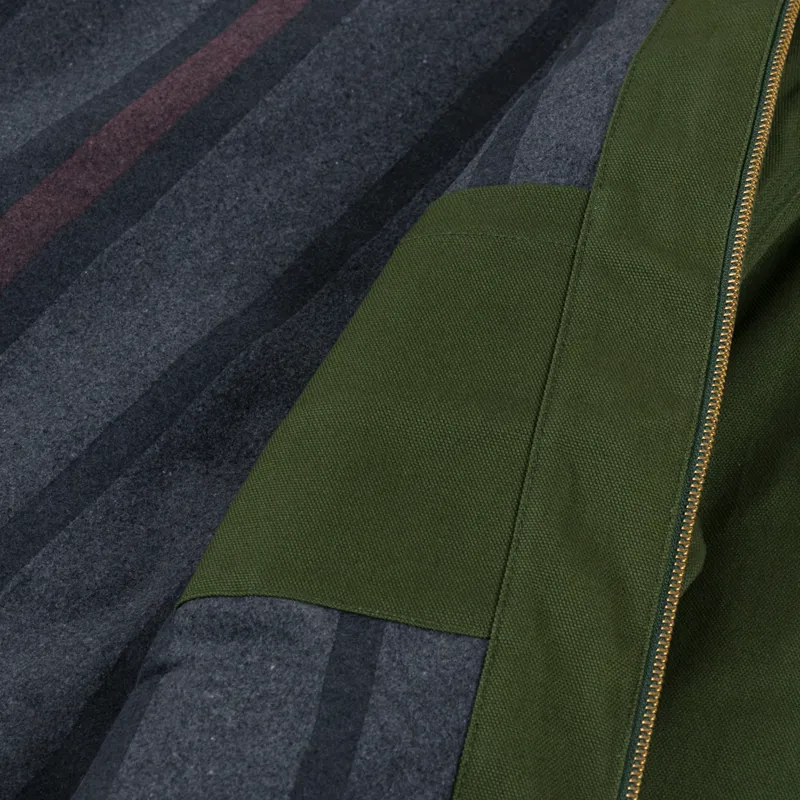 Carhartt WIP Mens Detroit Lined Jacket Tarragon Green Black