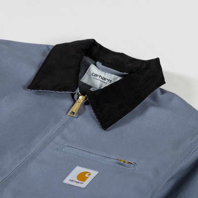 Carhartt WIP Detroit Jacket Dove Grey Black Rigid-6