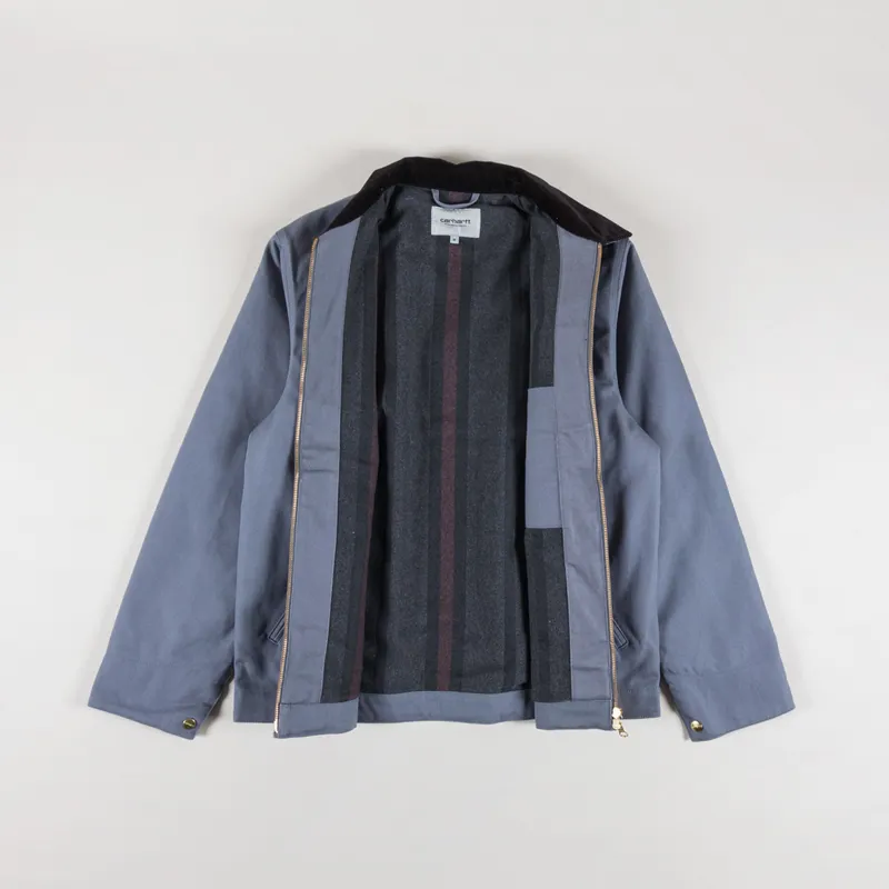 Carhartt WIP Detroit Jacket Dove Grey Black Rigid-1