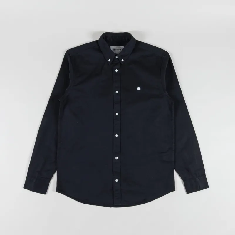 Carhartt WIP Long Sleeve Madison Shirt Black White