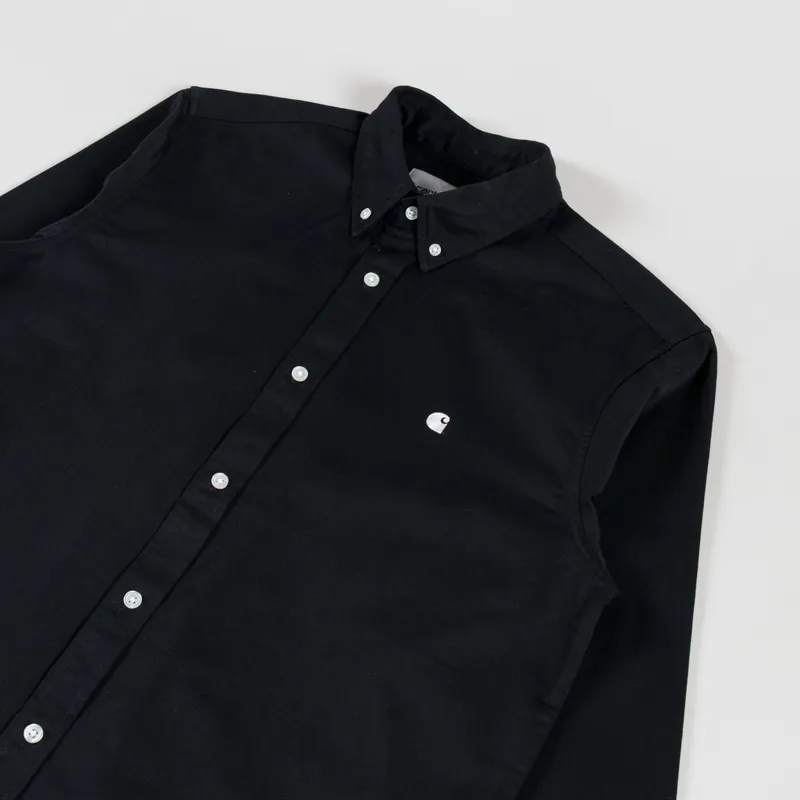Carhartt WIP Long Sleeve Madison Shirt Black White-2