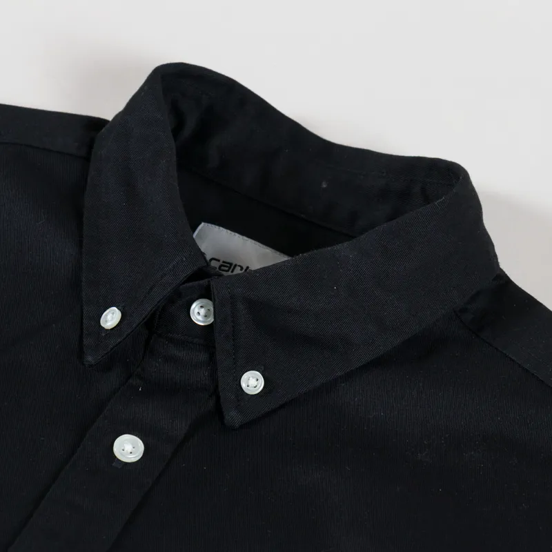 Carhartt WIP Long Sleeve Madison Shirt Black White-4