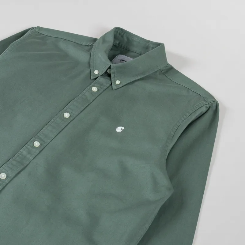 Carhartt WIP Long Sleeve Madison Shirt Park White-2