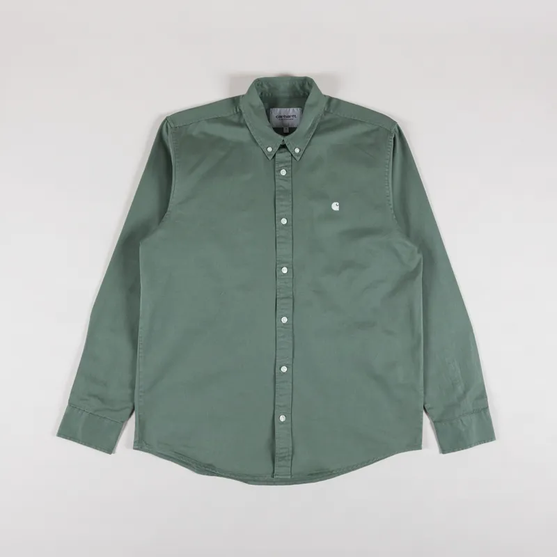 Carhartt WIP Long Sleeve Madison Shirt Park White