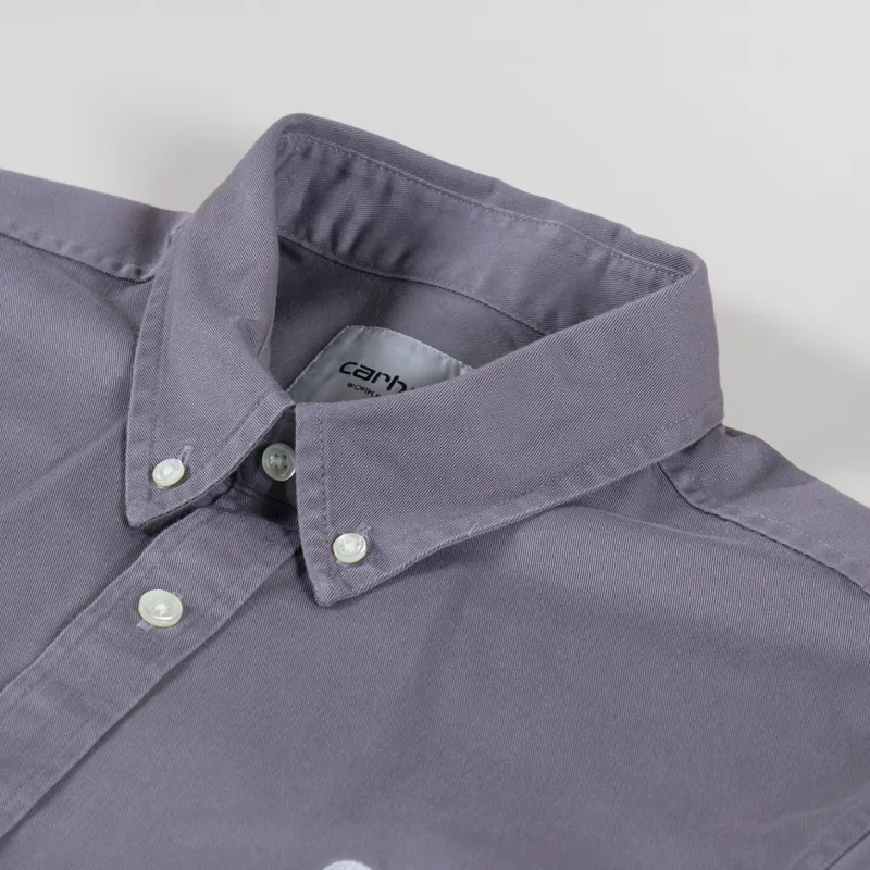 Carhartt WIP Long Sleeve Madison Shirt Yosemite White-4