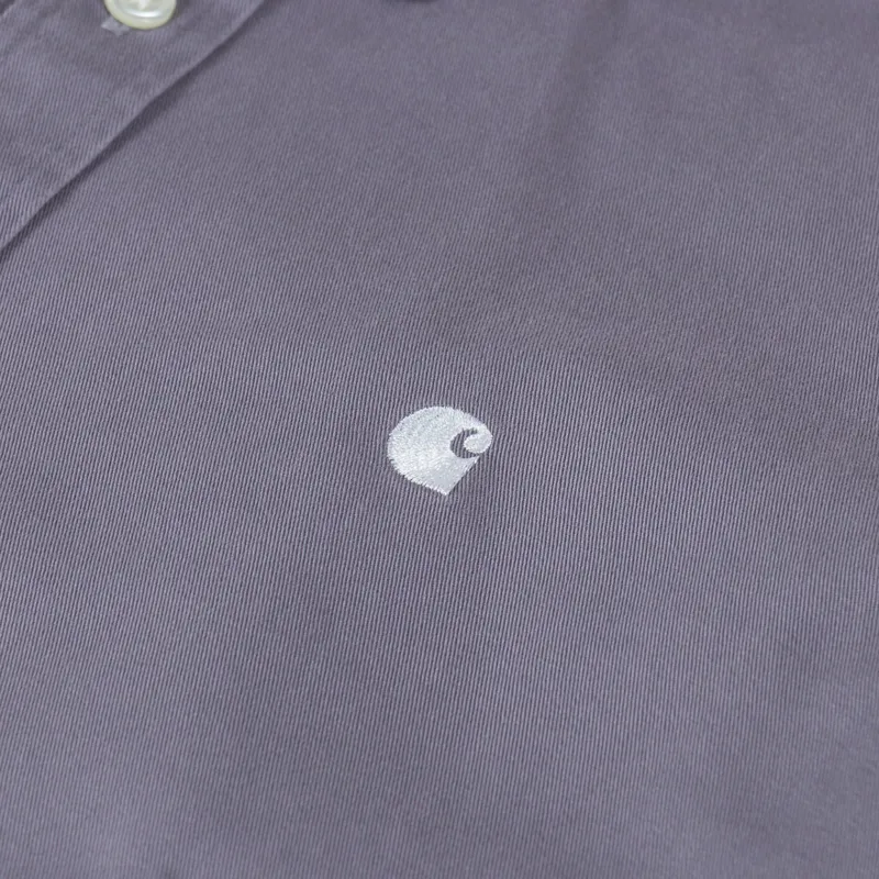 Carhartt WIP Long Sleeve Madison Shirt Yosemite White-5