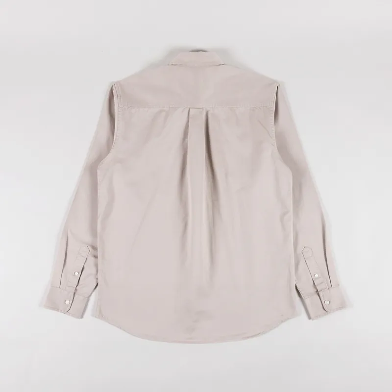 Carhartt WIP Long Sleeve Madison Shirt Fleur De Sel Wax-1