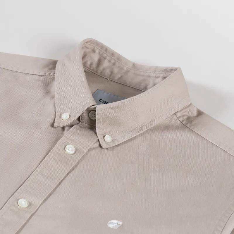 Carhartt WIP Long Sleeve Madison Shirt Fleur De Sel Wax-4