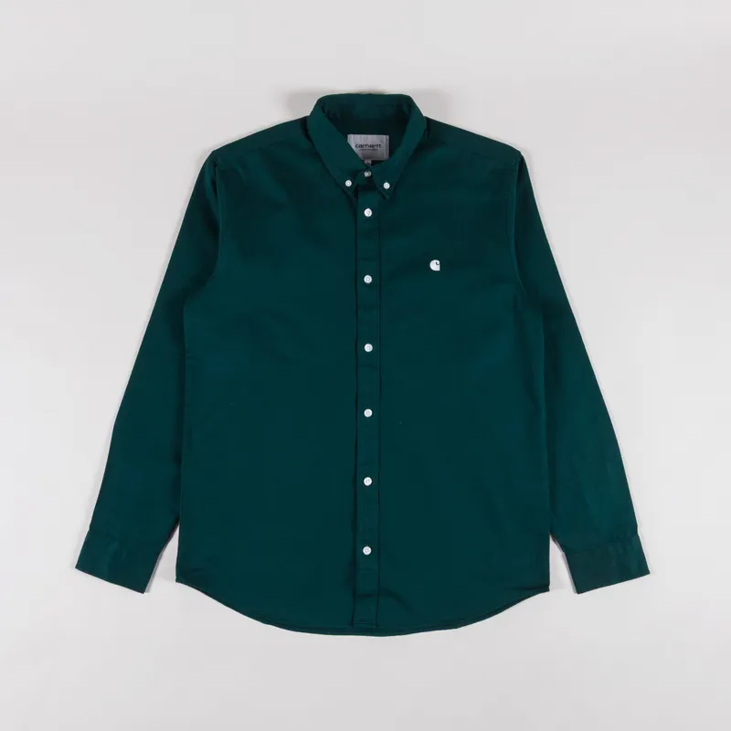 Carhartt WIP Long Sleeve Madison Shirt Dark Fir Wax