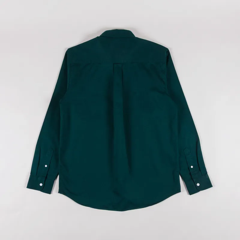 Carhartt WIP Long Sleeve Madison Shirt Dark Fir Wax-1