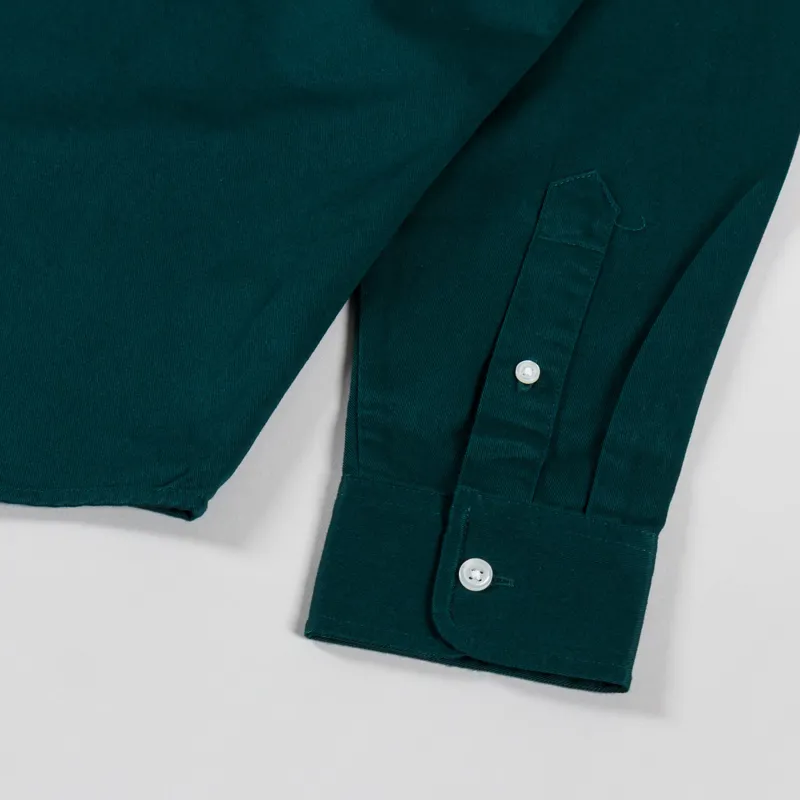 Carhartt WIP Long Sleeve Madison Shirt Dark Fir Wax-8