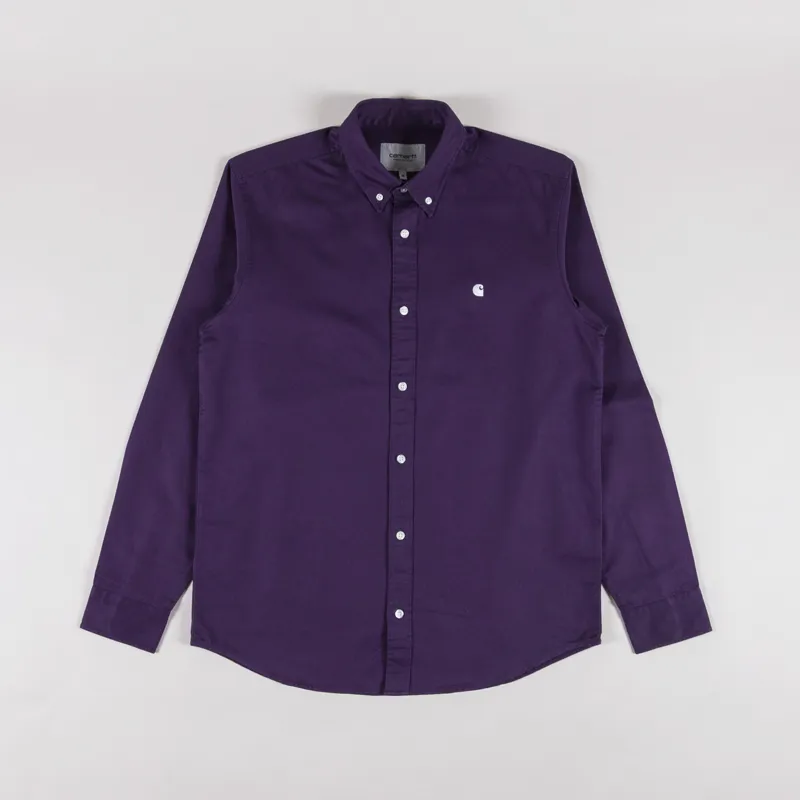 Carhartt WIP Long Sleeve Madison Shirt Lokers Wax