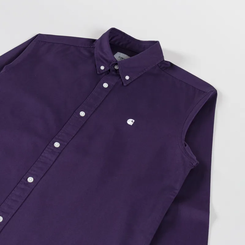 Carhartt WIP Long Sleeve Madison Shirt Lokers Wax-2