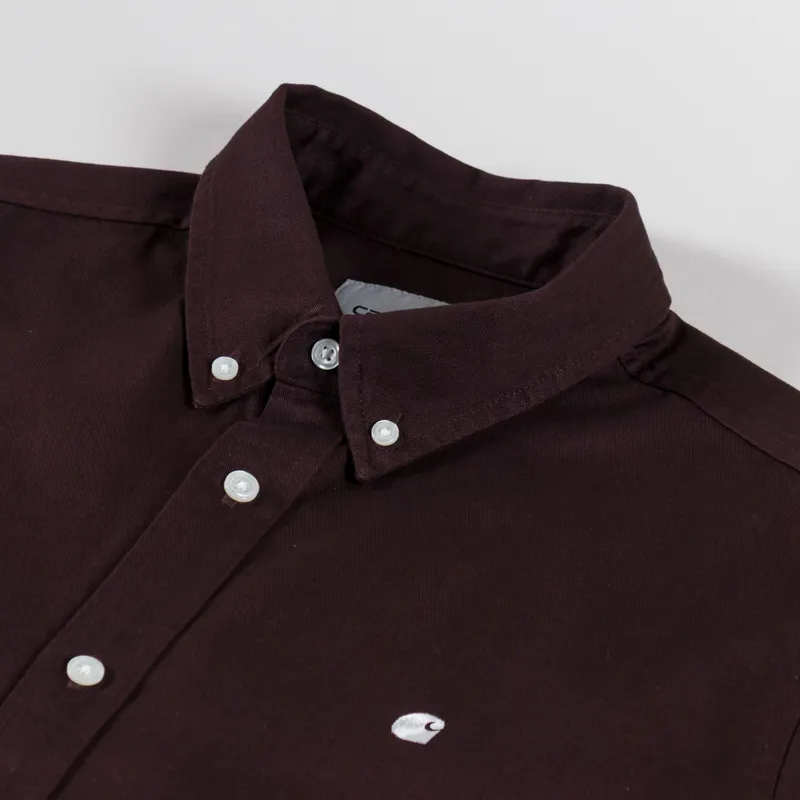 Carhartt WIP Long Sleeve Madison Shirt Palisander Wax-4