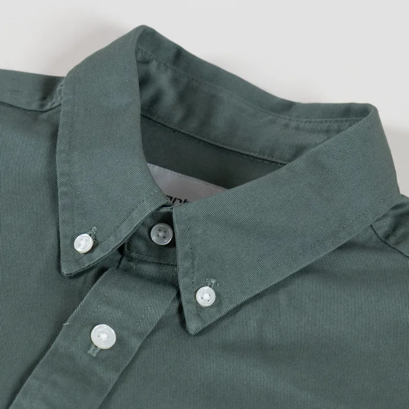 Carhartt WIP Long Sleeve Madison Shirt Velvet Green White-4