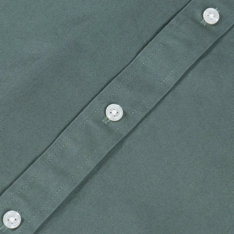 Carhartt WIP Long Sleeve Madison Shirt Velvet Green White-6