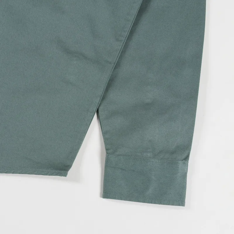 Carhartt WIP Long Sleeve Madison Shirt Velvet Green White-7