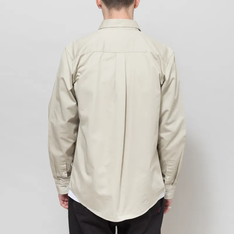Carhartt WIP Long Sleeve Madison Shirt Stone White-2