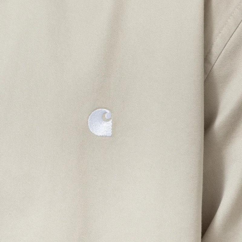 Carhartt WIP Long Sleeve Madison Shirt Stone White-5