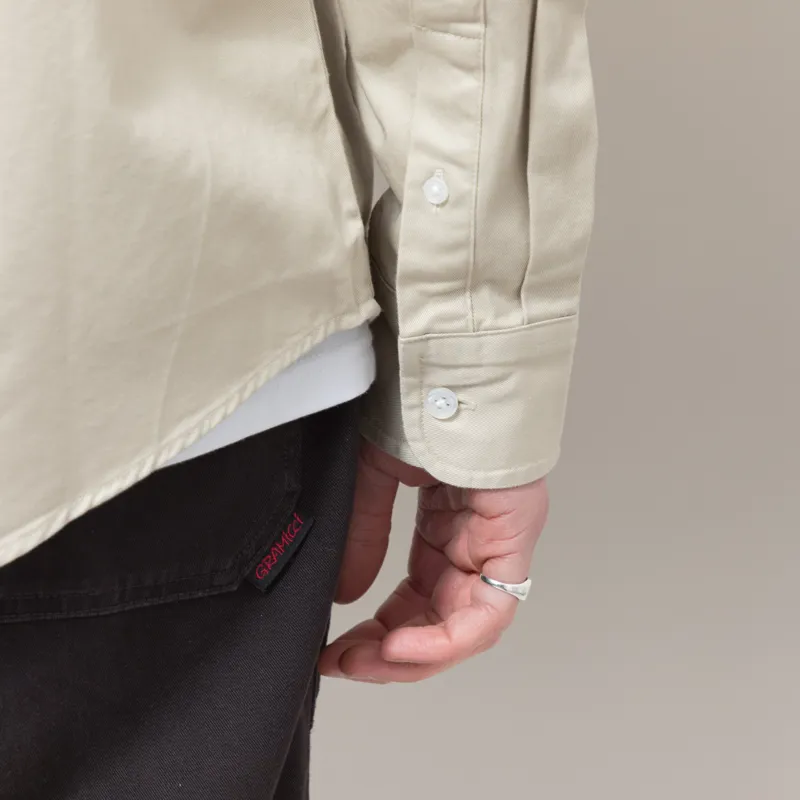 Carhartt WIP Long Sleeve Madison Shirt Stone White-8