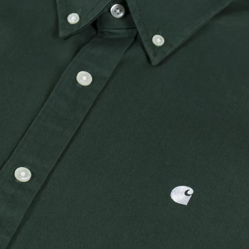 Carhartt WIP Long Sleeve Madison Shirt Sycamore Tree Wax-4