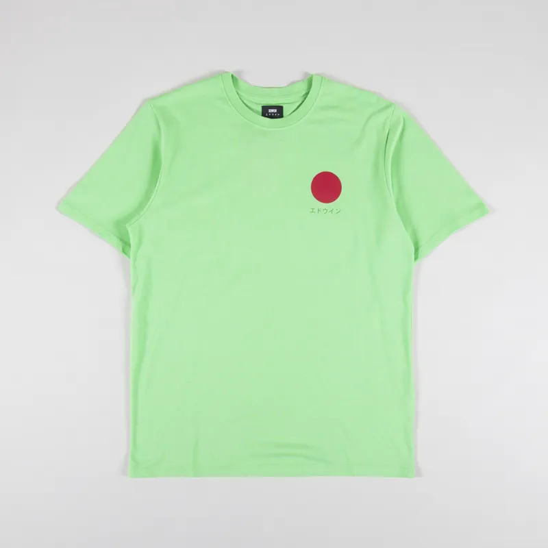 Edwin Japanese Sun T Shirt Summer Green